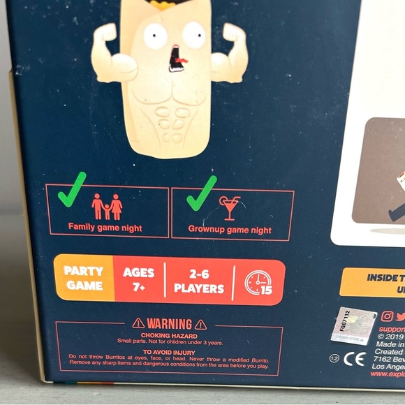 NEW Throw Throw Burrito Dodgeball Card Game Night Gift Family Kids Teens Ages 7+ - Picture 13 of 14